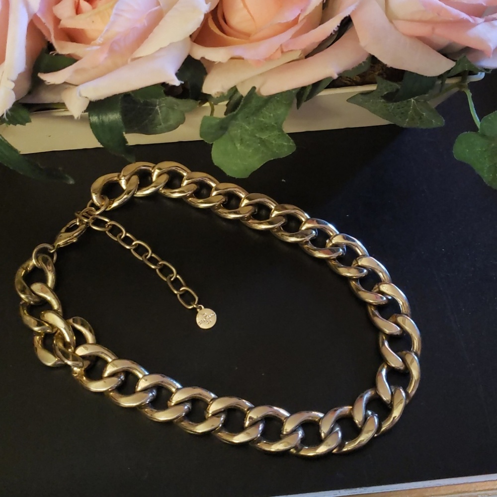 R.J.Graziano gold.tone statement necklace